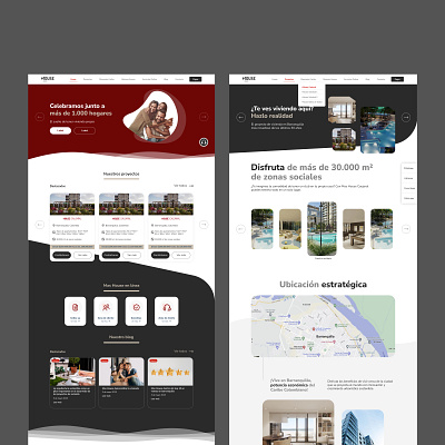 Website for real state international design desing ui user experience user interface