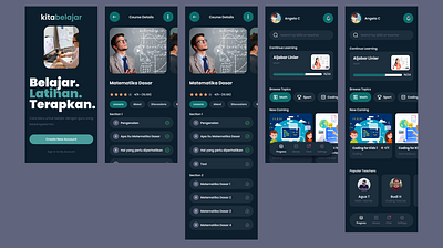 kitabelajar Online Courses app design graphic design shot ui ux