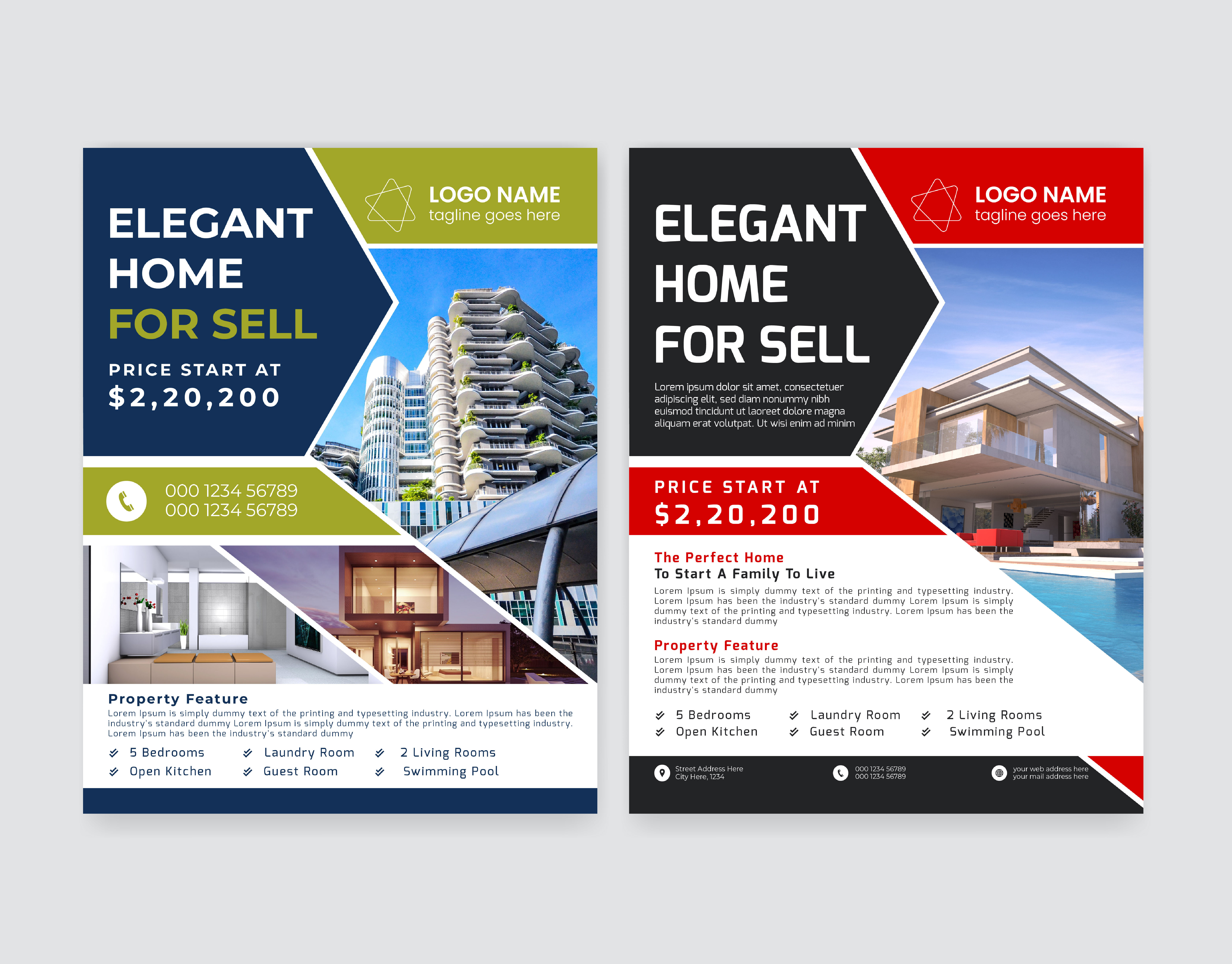 Real Estate Flyer Design brochure design business flyer corporate flyer flyer design flyer design template graphic design home sell flyer realestate flyer
