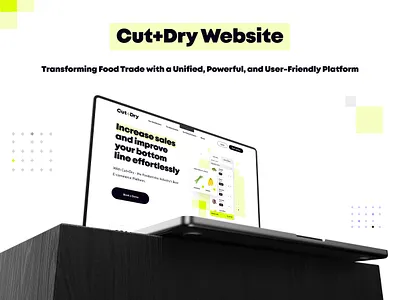 Cut+Dry | Foodservice Industry adaptive design food food service ui ui design ux ux design web design