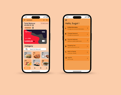 Food Delivery App UI Bits 3d animation branding graphic design logo motion graphics ui