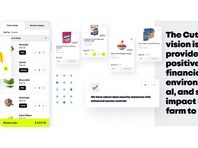 Cut+Dry | Foodservice Industry adaptive food food service ui ui design ux ux design web design