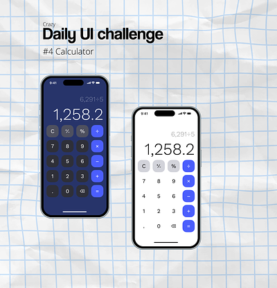 Daily UI Challenge #4 Calculator calculator daily ui ui ux