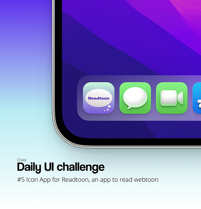 Daily UI Challenge #5 Icon App app icon dailyui ui design ux design