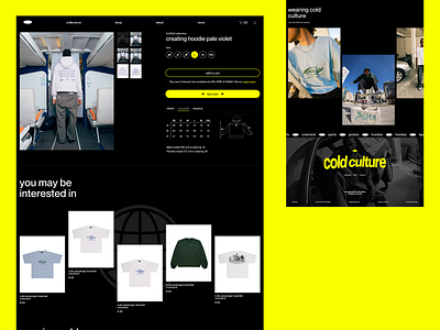 Cold Culture Concept pt.2 concept flat interface layout typography ui ux web design website