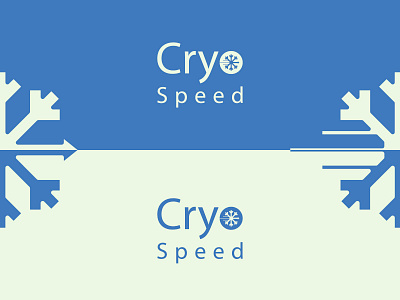 Cryo Speed branding cold design flake freeze frozen logo minimalist therapy