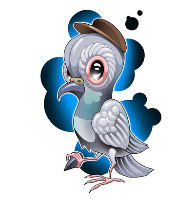 impudent pigeon design graphic design illustration