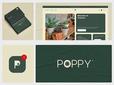 POPPY branding graphic design logo ui