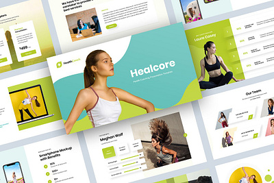 Healthcare Powerpoint Presentation app branding design graphic design illustration logo typography ui ux vector