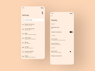 Daily UI Challenge | Settings android ui design crafting ui daily ui daily ui challenge figma figma auto layout pixel phone settings ui ui design ui skill ux design