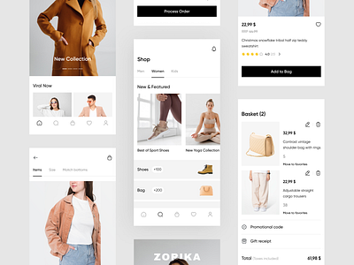 Shopping app app application clothes dashboard mobile product project shoes shopping ui ux web design website