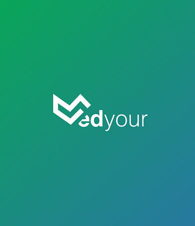 Medyour branding clean green letter logo logo medical