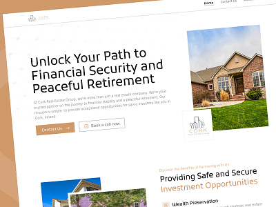 Cork Real Estate Group clean design landing minimal real estate ui ux website