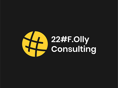 22#F.Olly Consulting black branding business card business card design consulting consulting logo design envelope graphic design hashtag hashtag logo letterhead logo logo design modern logo paper consulting stationery visual identity yellow yellow and black