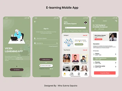 E-learning Mobile App 3d animation branding graphic design logo motion graphics ui