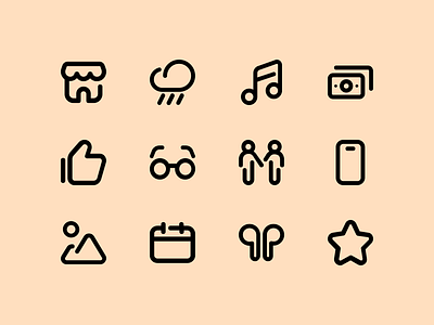 Clickons icons figmaicons free freebie graphic design iconography icons illustration line icons open source rounded icons smooth stroke icons thick line thin line ui visual design