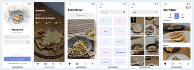 Mealtime APP application design designer graphic design ui ux