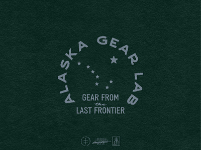 Alaska Gear Lab alaska badge brand design brand identity branding branding design emblem flag illustration logo logo design logodesign minimal retro simple stars texture vintage visual identity winter