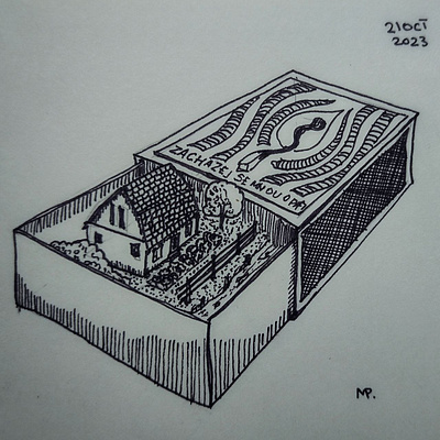 Little house illustration sketch
