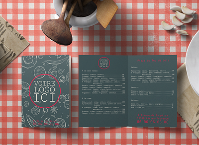 Restauration mockup design illustration mockup