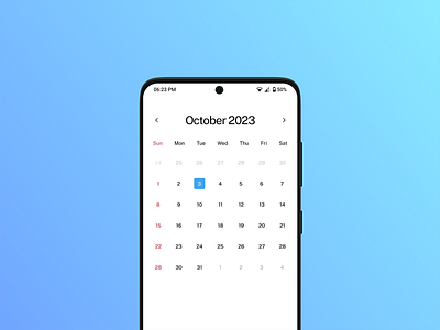 Calendar design calendar dailyui ui design