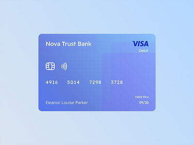 Bank card design bank card dailyui ui design