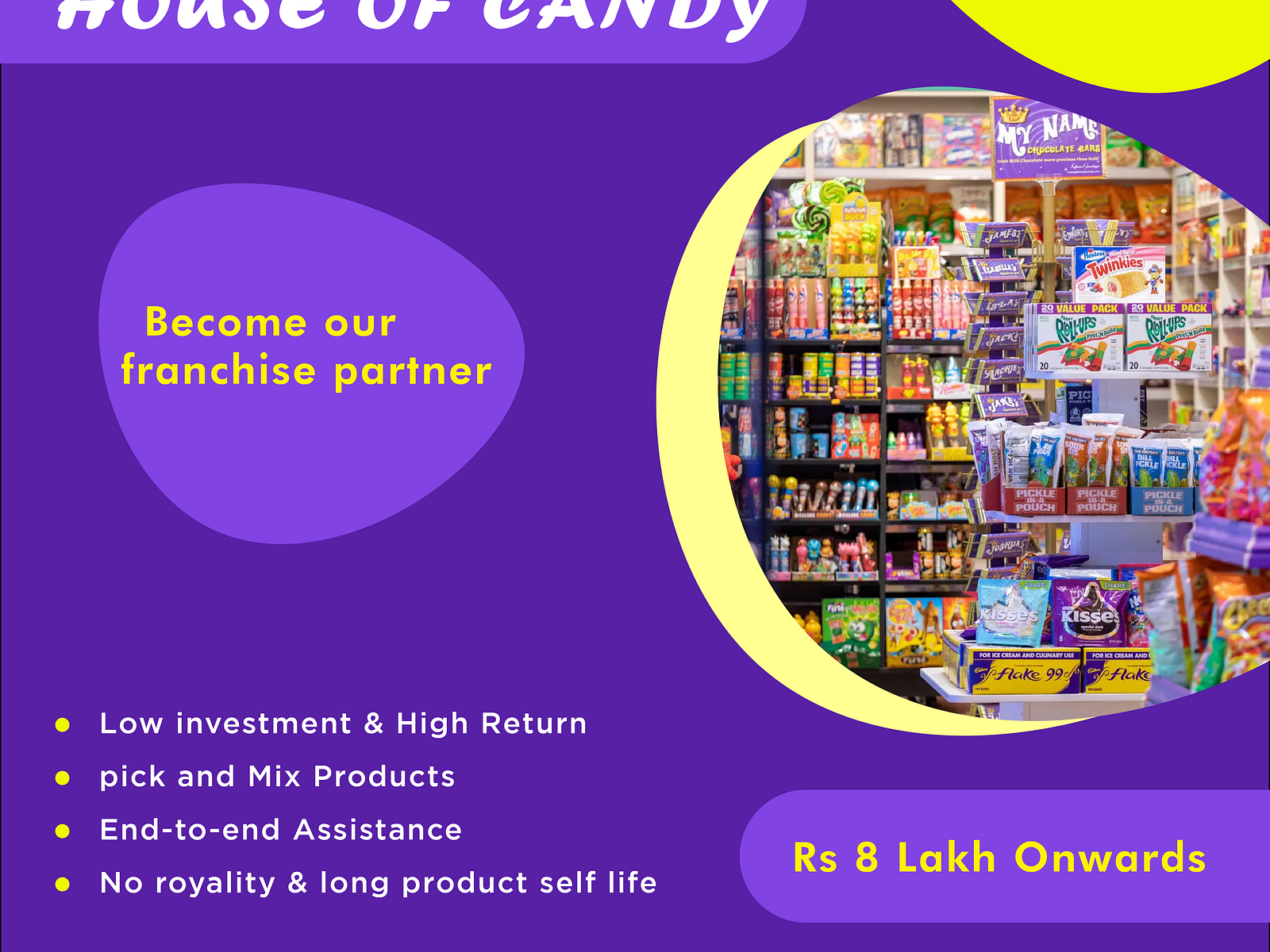 House of candy Franchise Facebook ad Post by Aman Yadav on Dribbble