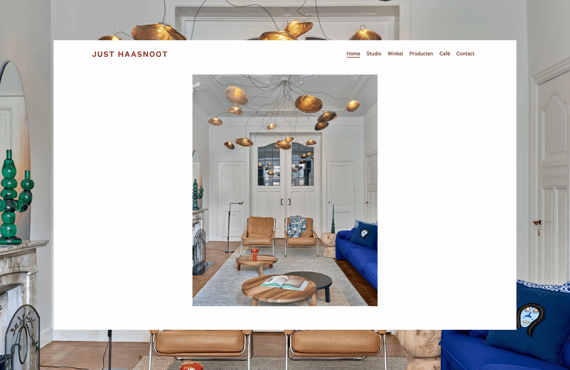 Just Haasnoot Website landingpage ui website