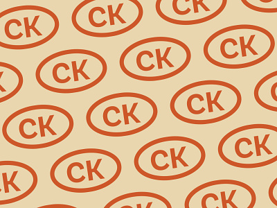 CK Logo Mark brand branding ck ck logo icon letter mark letterform lettermark letters logo logo icon logo mark mark minimal oval personal personal brand personal branding retro simple
