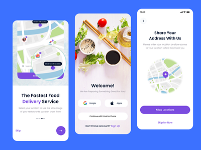 Food App UI Design app designs app ui design apps design apps figma mobile app design uiux user experience design user interface design wireframes
