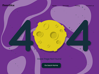 404 Page design 3d 404 animation branding daily ui graphic design logo modern page doesnt exist page not found purple simple ui yellow