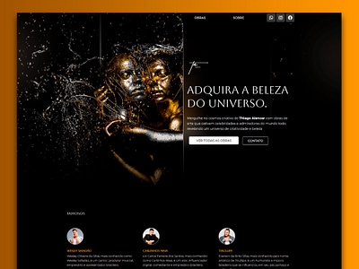Web site - Thiago Alencar art landing page ui ux website