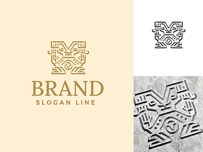 Ethnic Glyph Logotype branding ethnic glyph graphic design logo logo design logotype ornamental pictograph symbol