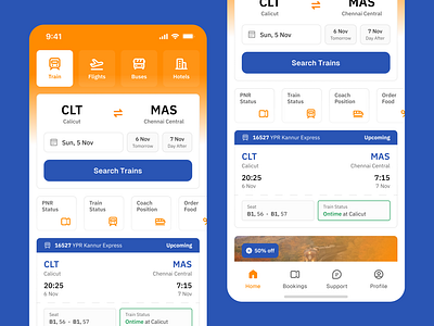 IRCTC Train Booking App Redesign booking booking app bus flight hotels india irctc train ui