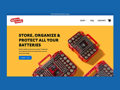 Battery Daddy - Web Design branding design ui web design