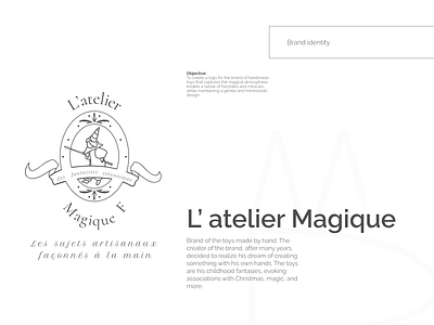 L'atelier Magique brand brand identity branding design graphic design illustration logo