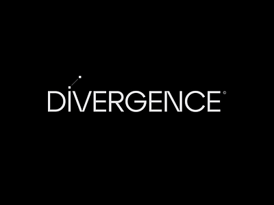 Divergence branding design graphic design logo logotype minimal studio typography vector