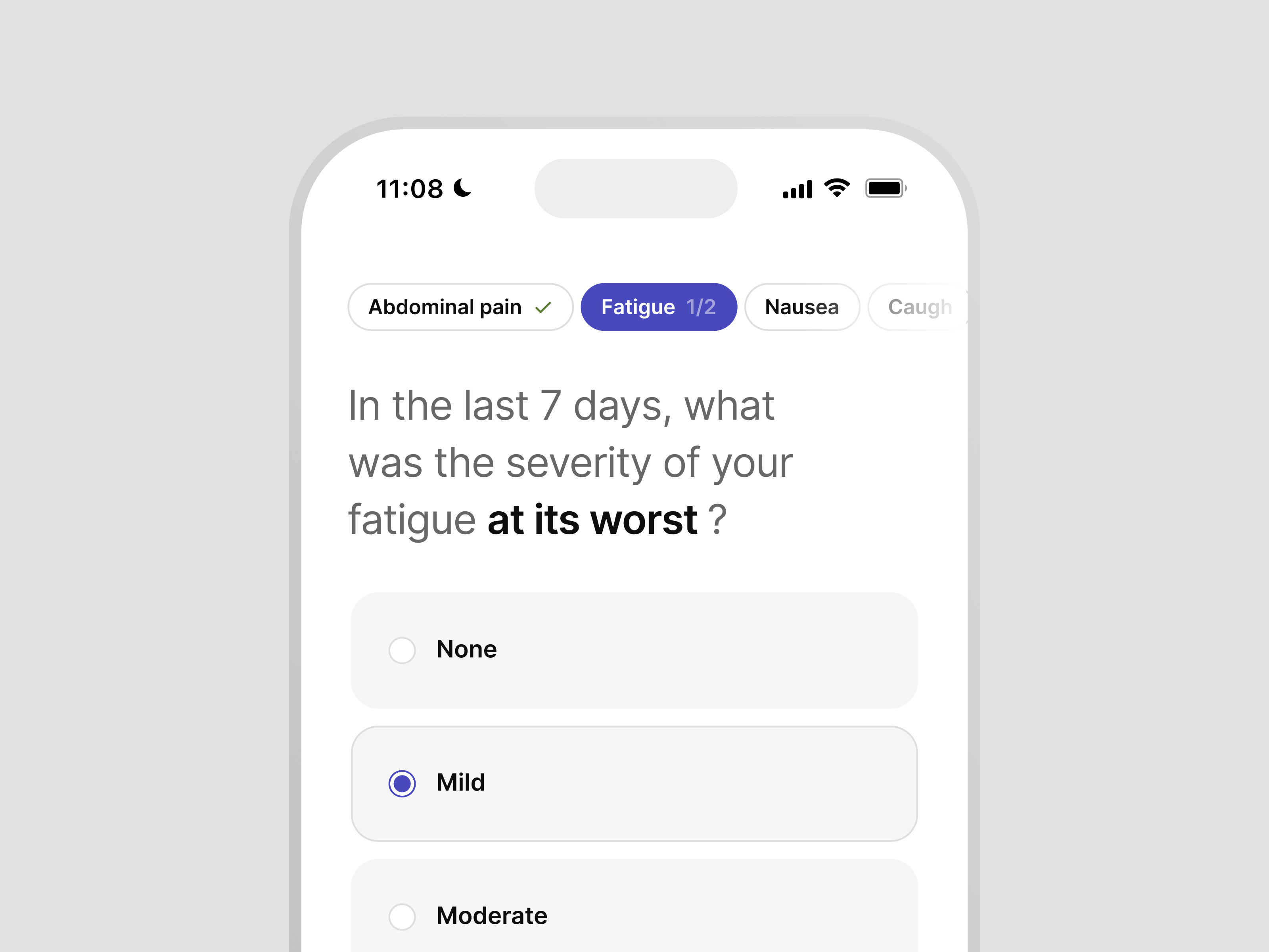 Form progress pills app flow form onboarding pills progress questionnaire