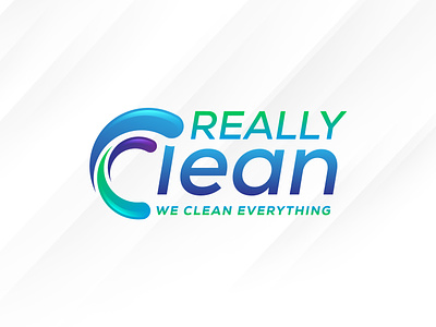 Really Clean Logo Design branding c clean cleaning cleaning logo cleaning services drops graphic design letter c logo shiny swirls water