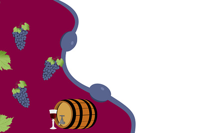 Harvest autumn barrel glass of wine grape harvest illustration september vector wine