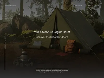 NatureParkWebsite design graphic design ui