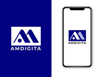 Amdigita logo design branding graphic design logo technology