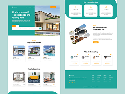 Real Estate - Website Landing Page 3d animation branding buying design figma graphic design home homes for sale house logo motion graphics new development property listings real estate agents rent ui ux website