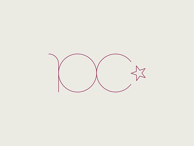 Republic of Türkiye's 100th Anniversary Logo for Flaps branding graphic design logo