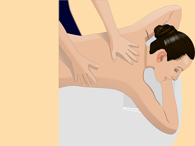 Massage body health health and wellness illustration massage vector well being woman