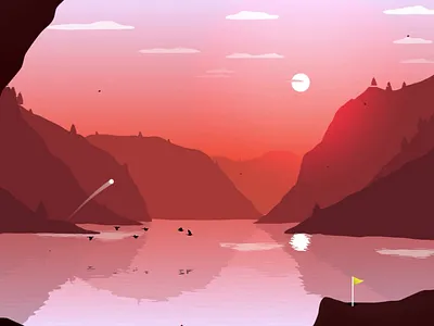 Golf game with lots of minigames - Art of Golf 2d art design game golf illustration indie