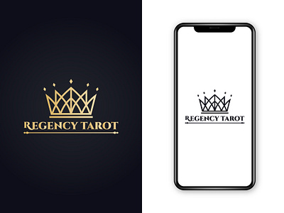 Regency Tarot logo design branding graphic design technology