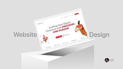 IT Company Website 3d website branding graphic design responsive design ui ux web design