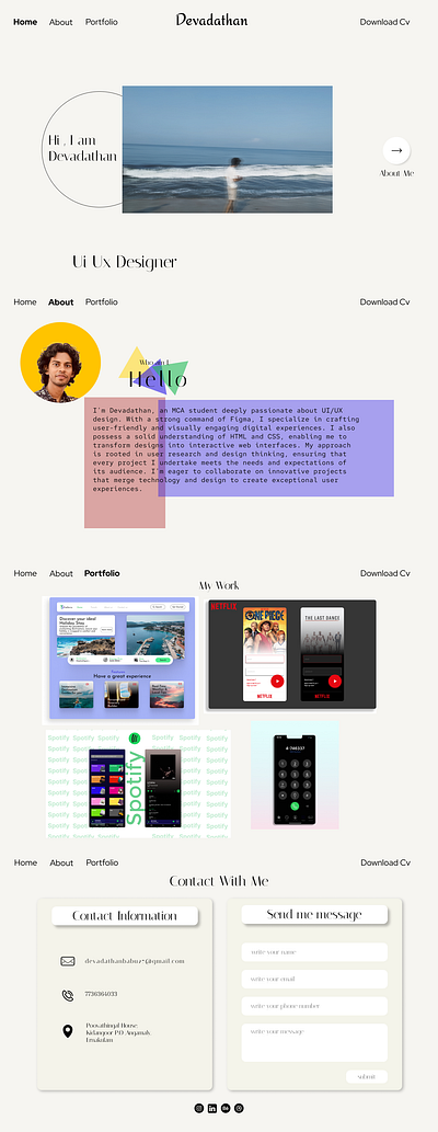 ui ux design of portfolio design figma portfolio ui uiux uiuxdesign uiuxportfolio