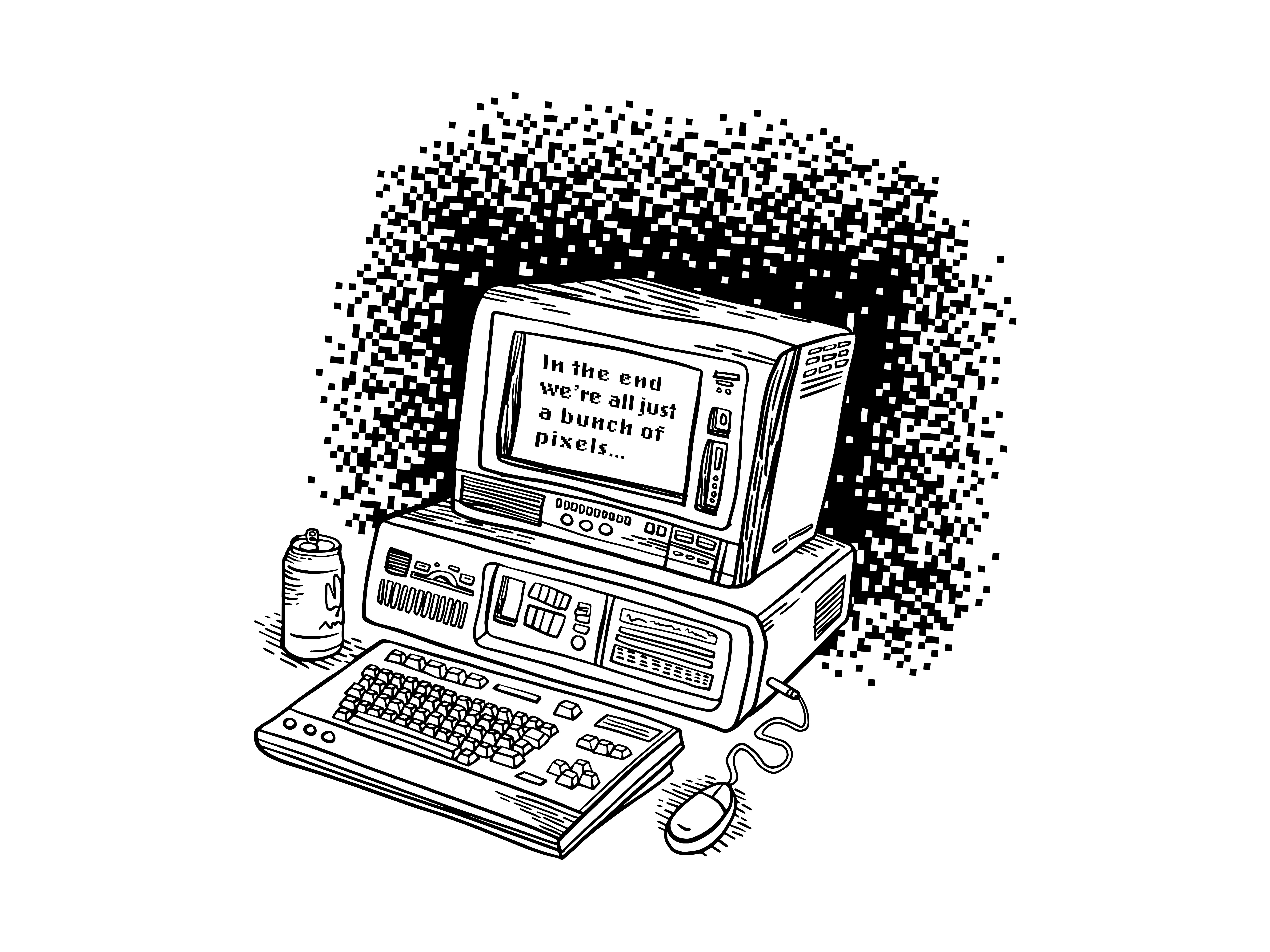 Sticker Design | Pixels brand identity branding design graphic design illustration logo spokane vector